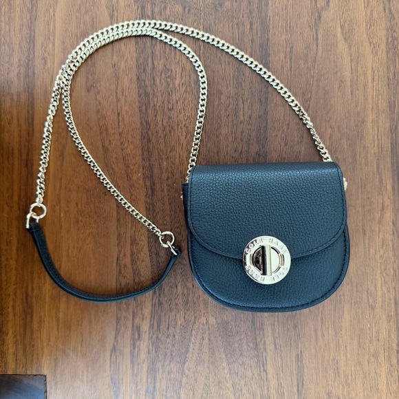 NWOT Cole Haan Black Leather Crossbody Bag - Picture 2 of 9